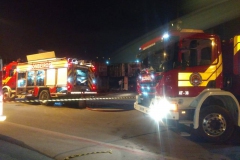 Incêndio atingiu loja de confecções no bairro Águas Claras (Foto: Corpo de Bombeiros/Divulgação)