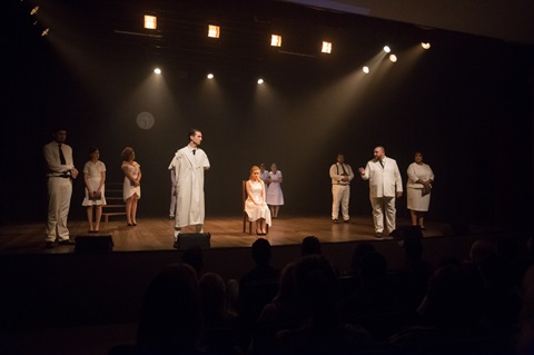 Apresentação de Ao Som dos Teares pelo grupo Trama em 05 de maio de 2017. Foto: Dennys Manske.